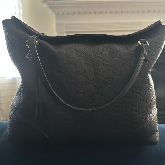 100% Authentic Guccissima Signature Linea Foldover Satchel - Picture 1 of 16